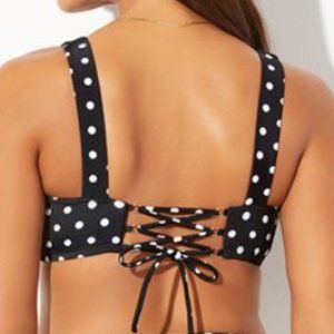 Nwt  Underwire Polka Dot Executive Bikini Top Ashley Graham